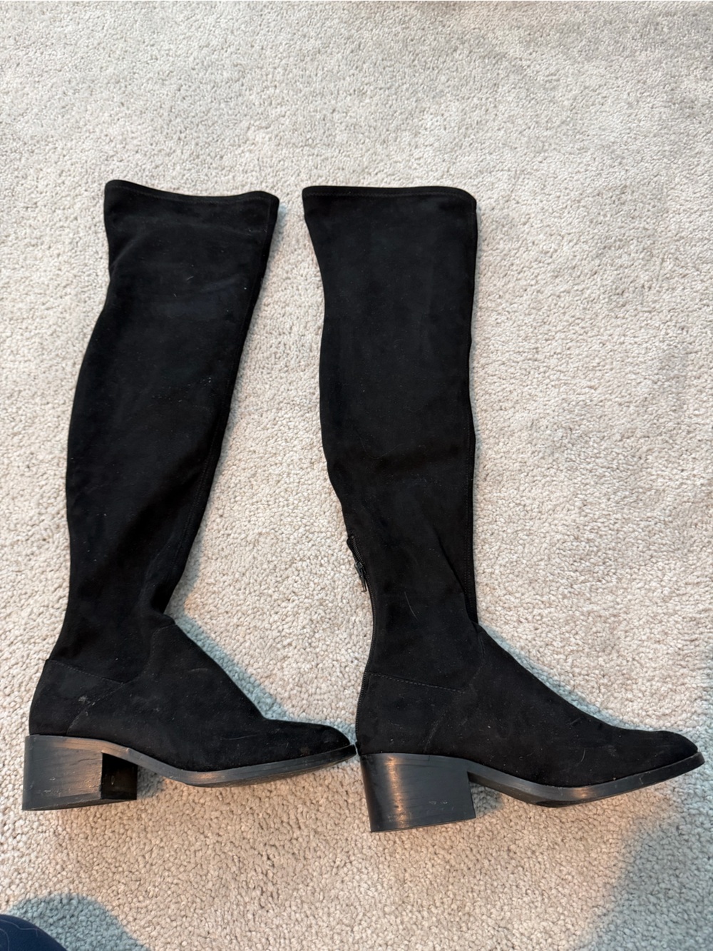 Steve Madden Black Over-The-Knee Stretch Gabbie Boots
